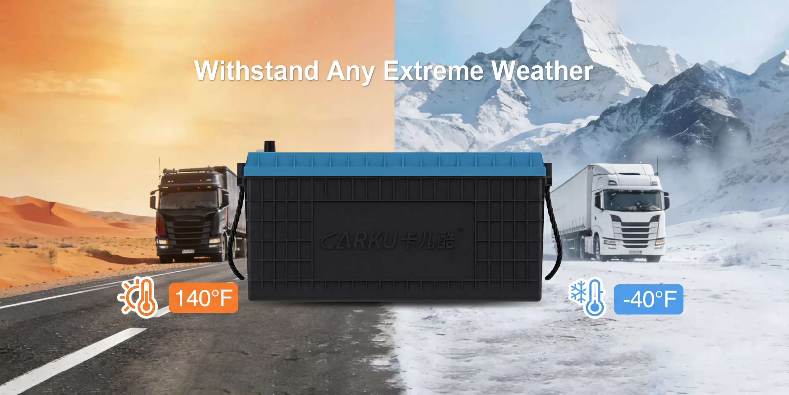 CBL24230‑1 dual purpose battery with extreme weather durability