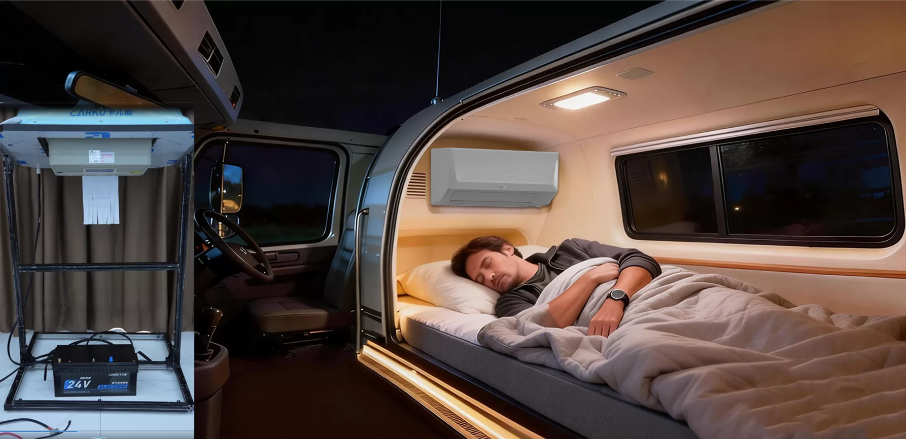 CBL24230‑1 battery powering truck air conditioner